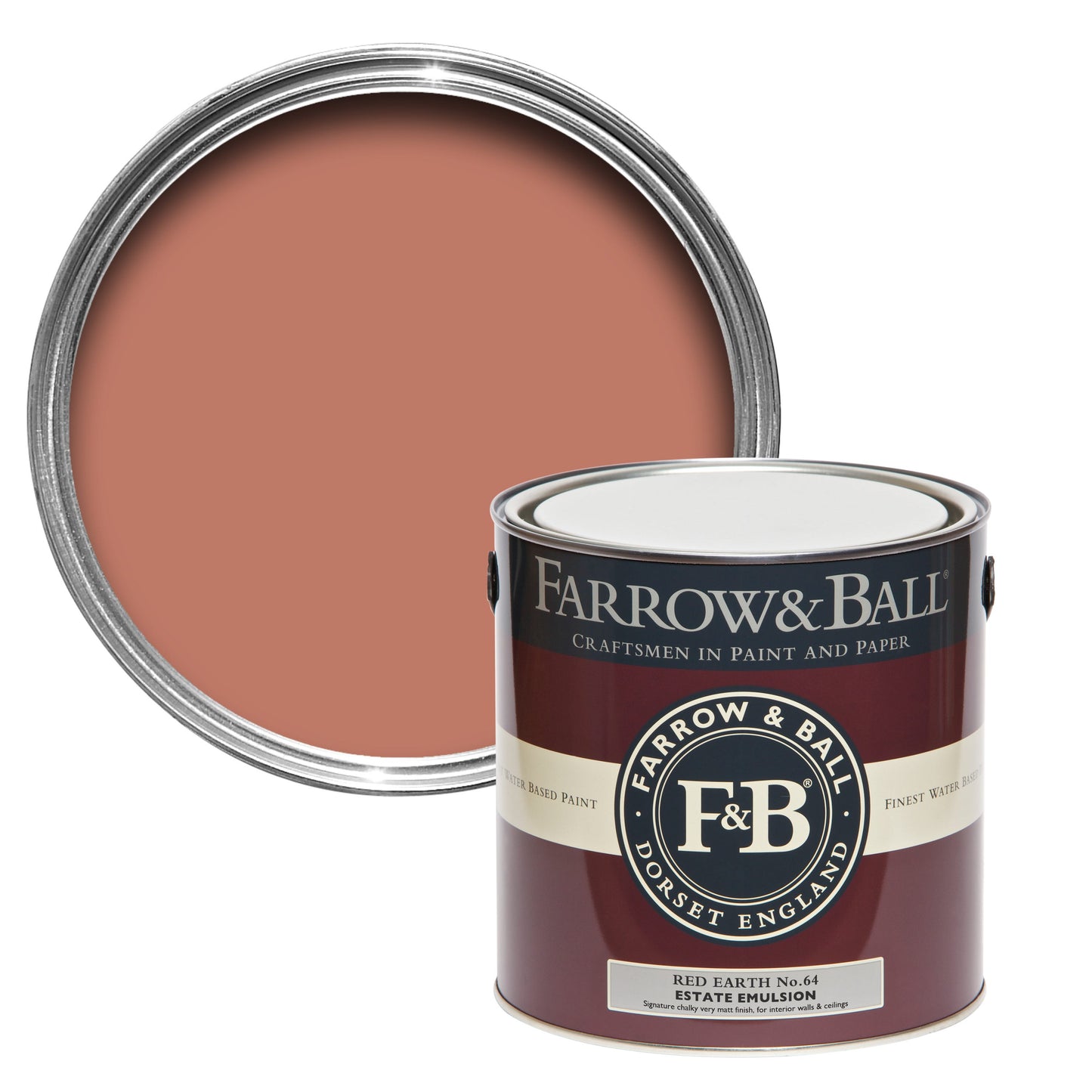 Farrow & Ball Red Earth No. 64 - Modern Eggshell 2.5L