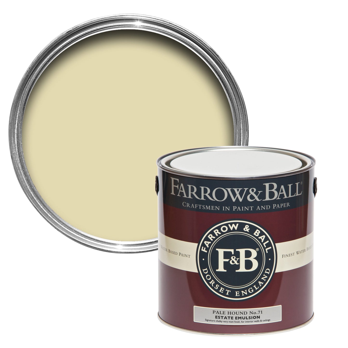 Farrow & Ball Pale Hound No. 71 - Flat Eggshell 2.5L