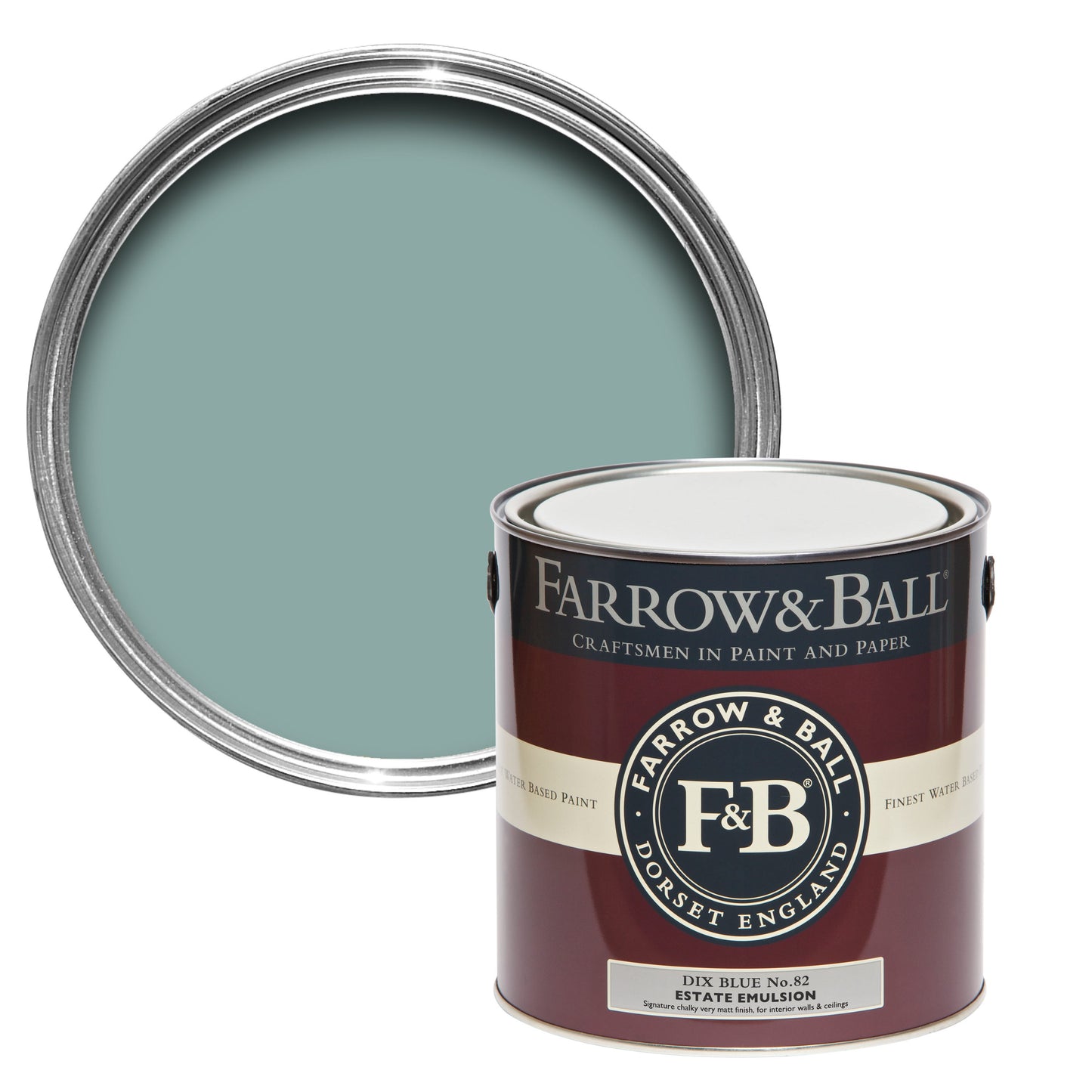 Farrow & Ball Dix Blue No. 82 - Exterior Eggshell 2.5L