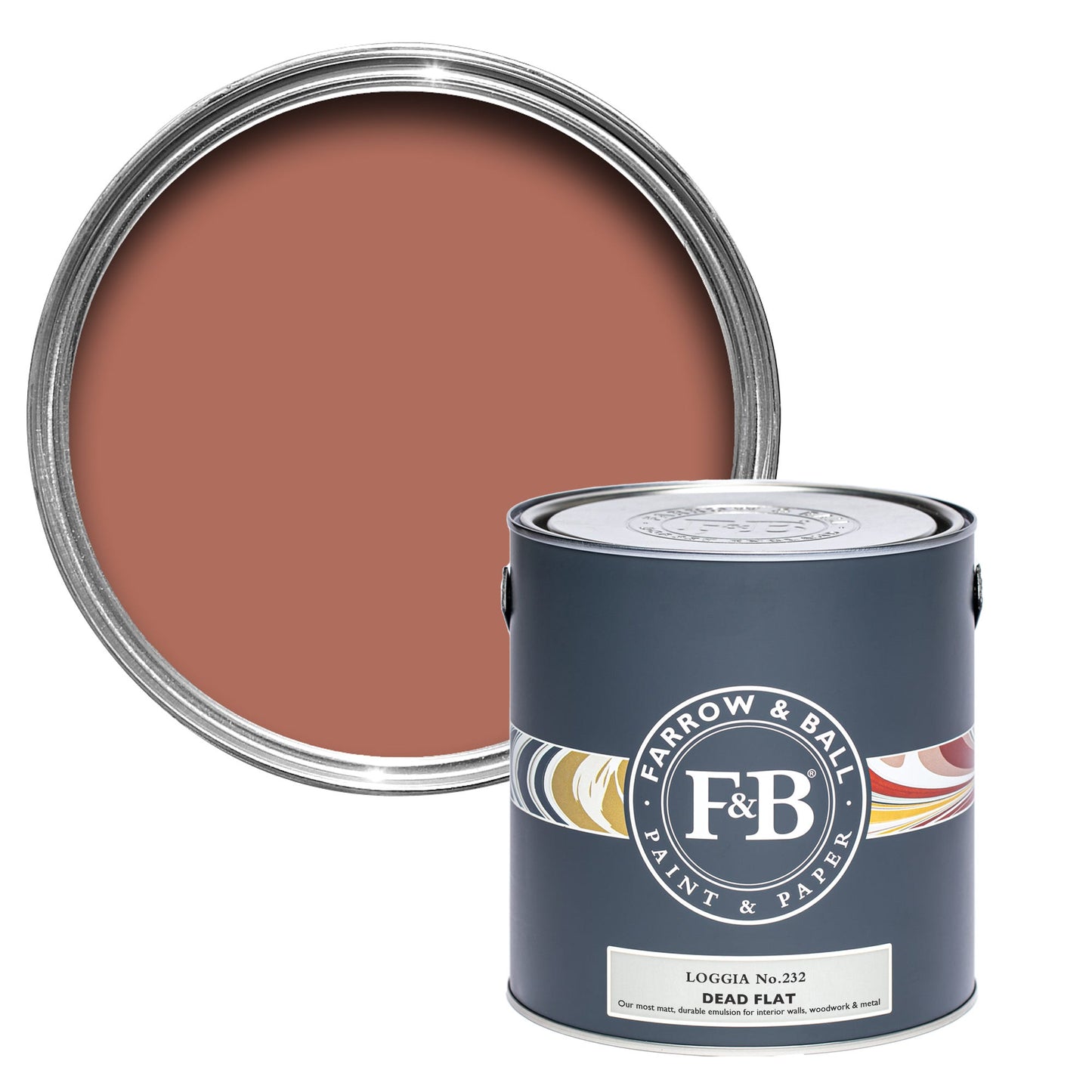 Farrow & Ball Loggia No. 232 - Dead Flat 2.5L