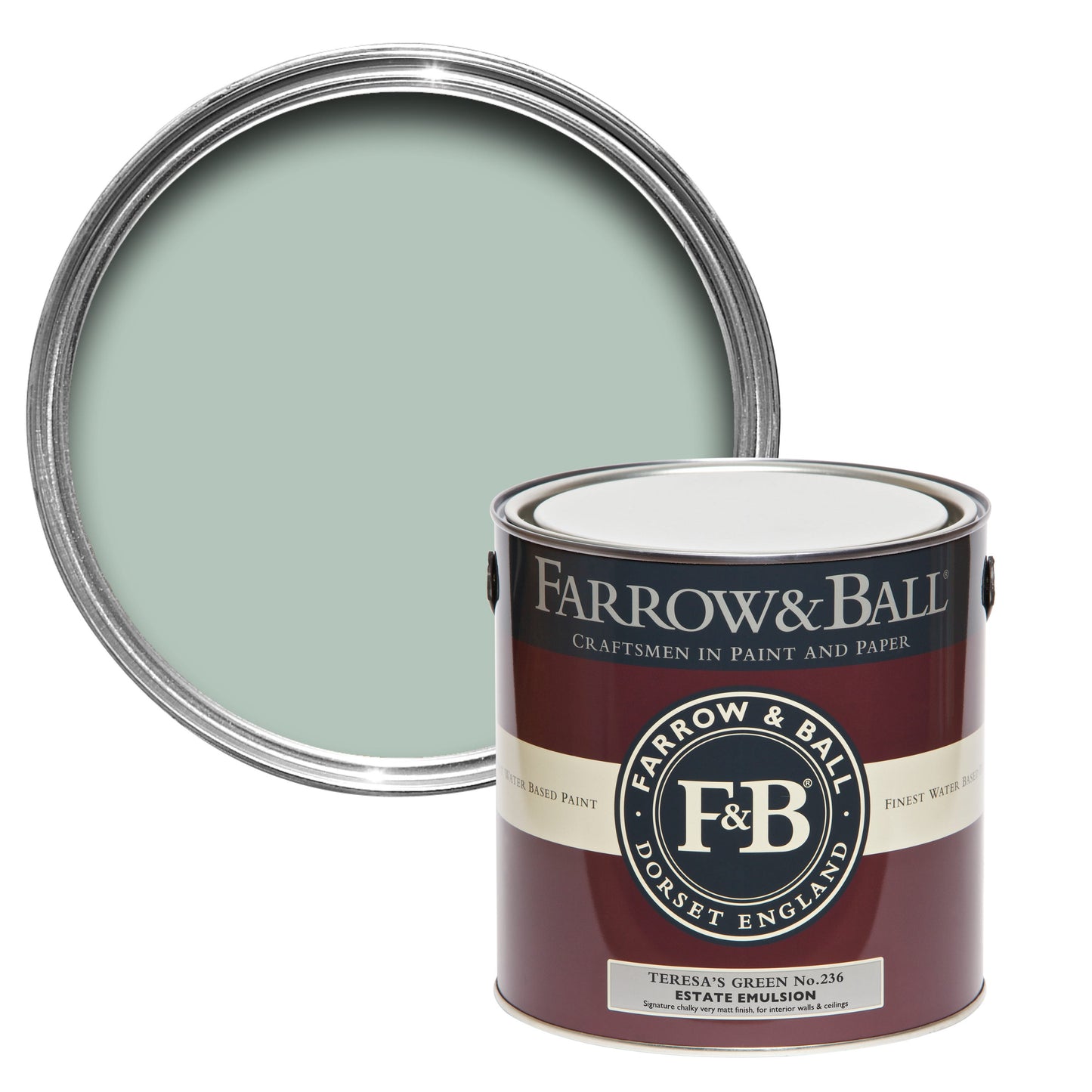 Farrow & Ball Teresa's Green No. 236 - Modern Eggshell 2.5L