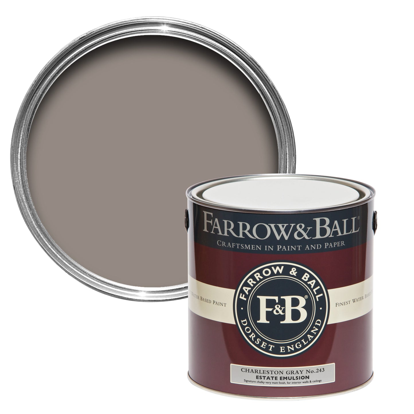 Farrow & Ball Charleston Gray No. 243 - Estate Emulsion 5L