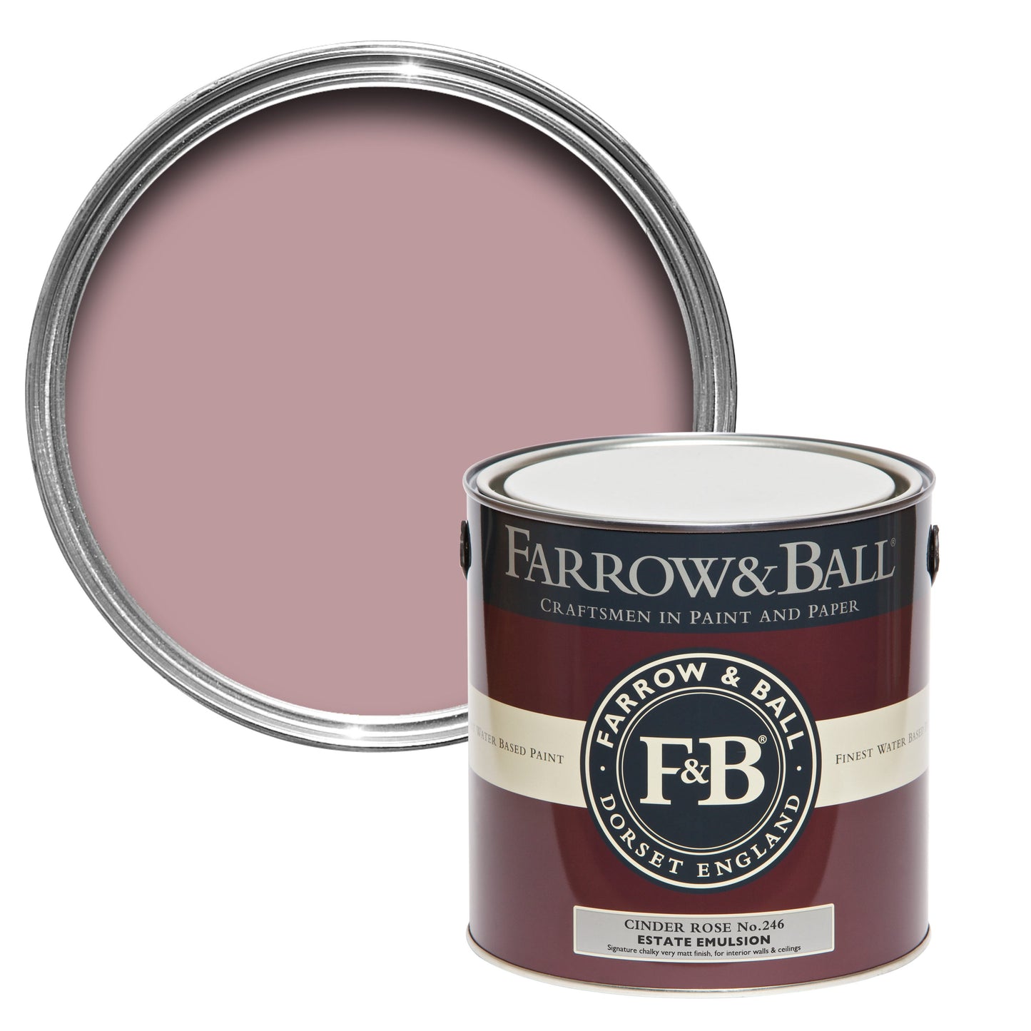 Farrow & Ball Cinder Rose No. 246 - Estate Eggshell 750ml