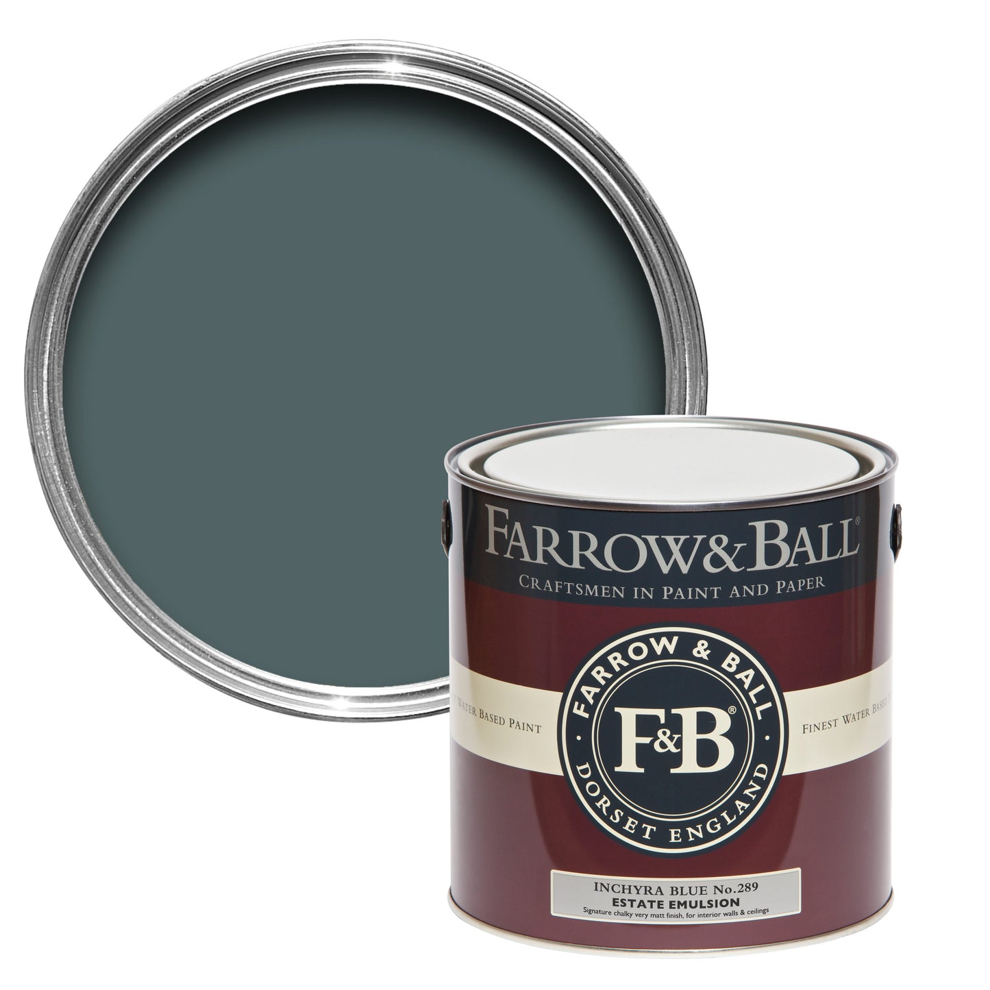 Farrow & Ball Inchyra Blue No. 289 - Modern Emulsion 2.5L