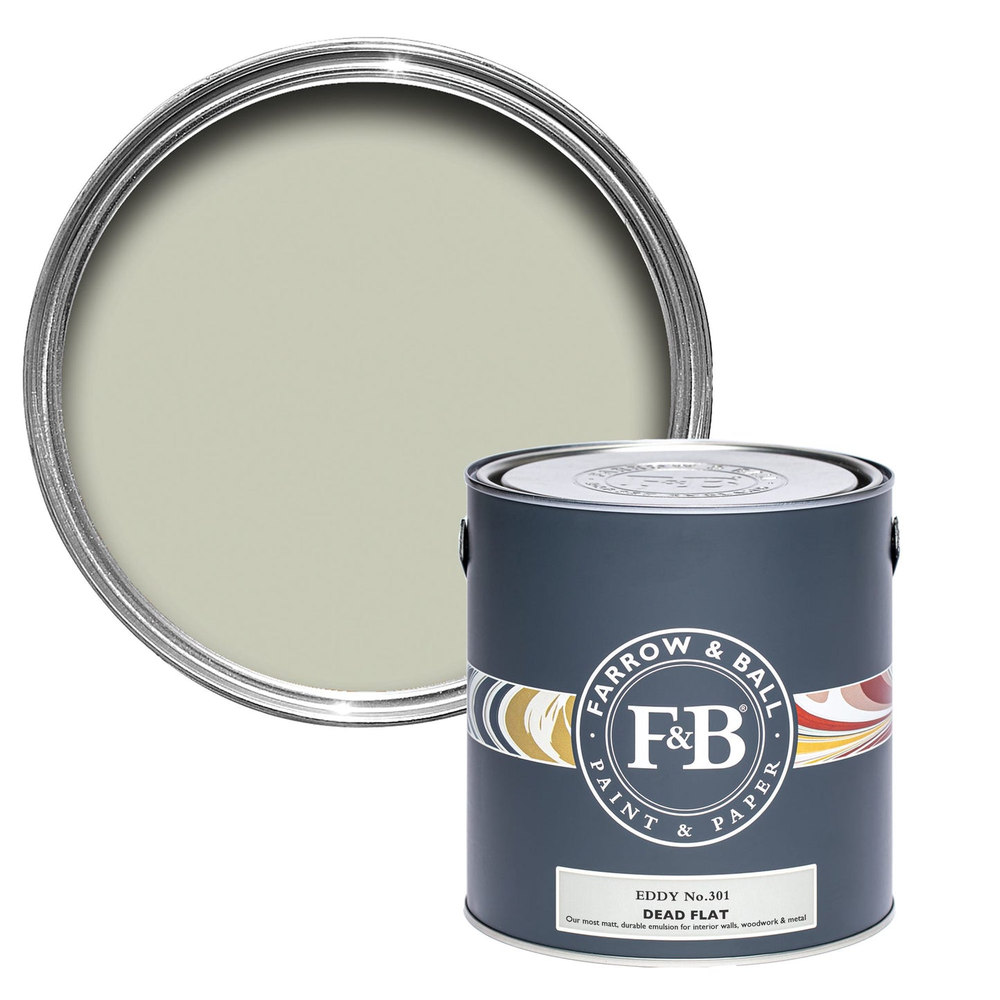 Farrow & Ball Eddy No. 301 - Dead Flat 750ml