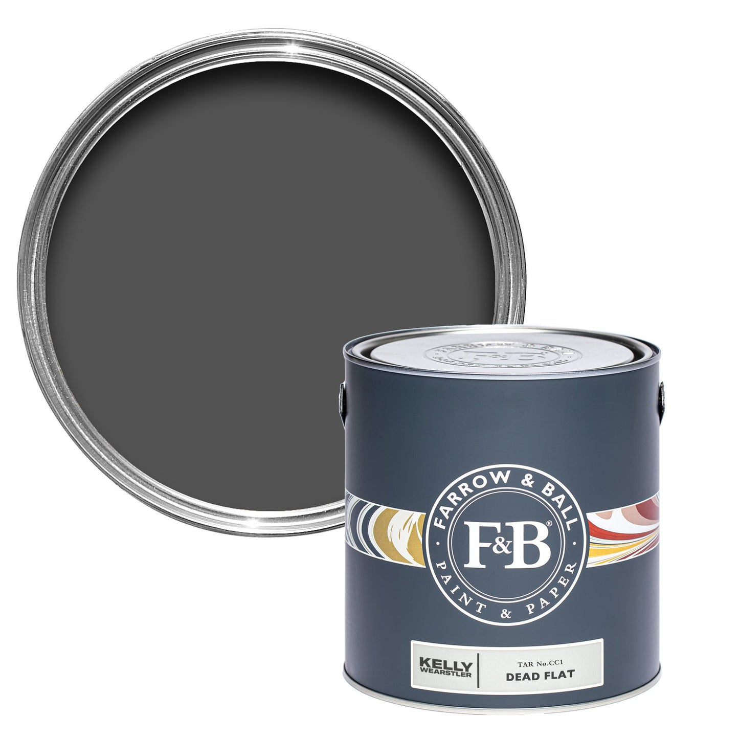 Farrow & Ball Tar No. CC1 - Dead Flat 5L