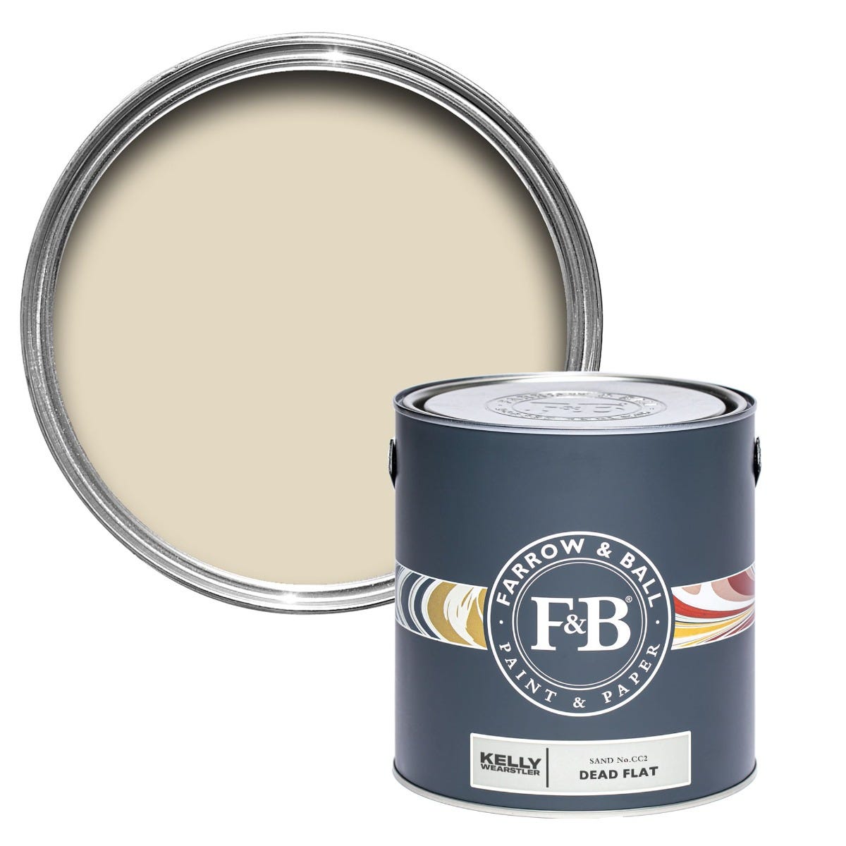Farrow & Ball Light Sand No. CC2 - Dead Flat 750ml