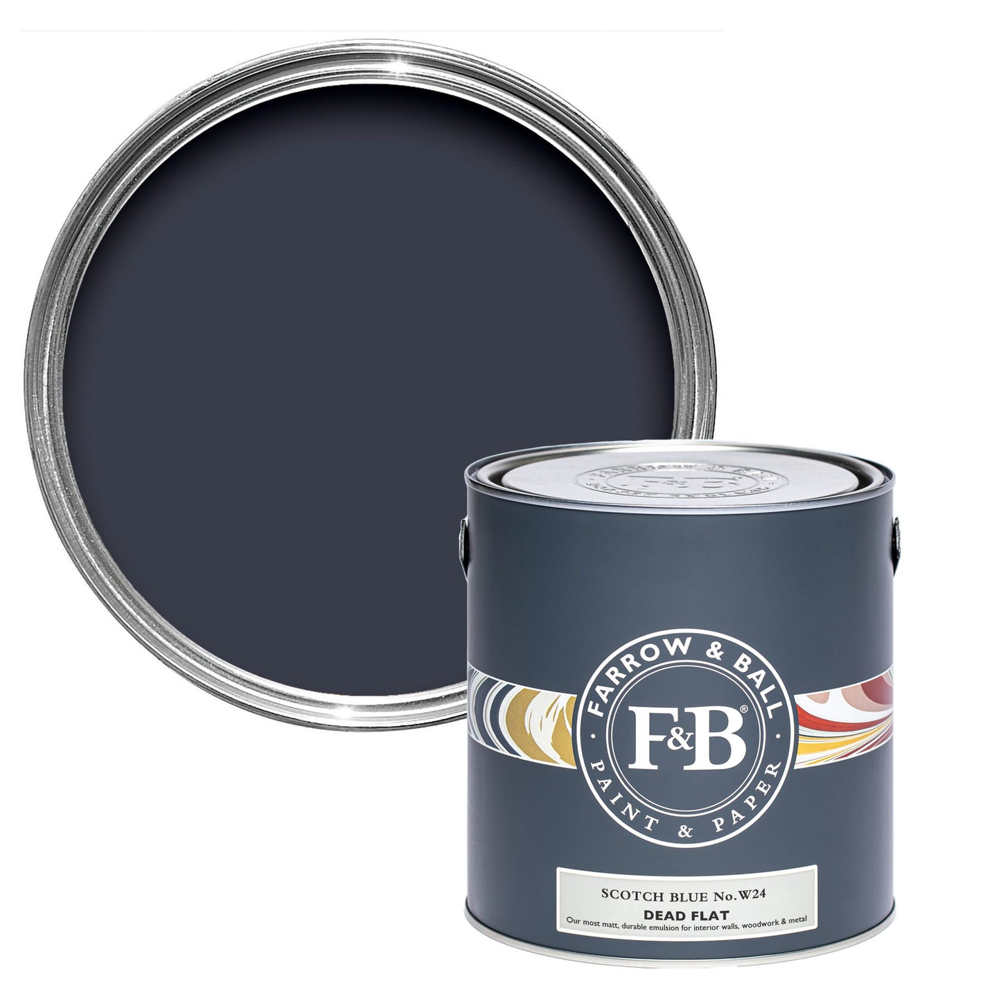 Farrow & Ball Titmouse Blue No. W24 - Dead Flat 750ml