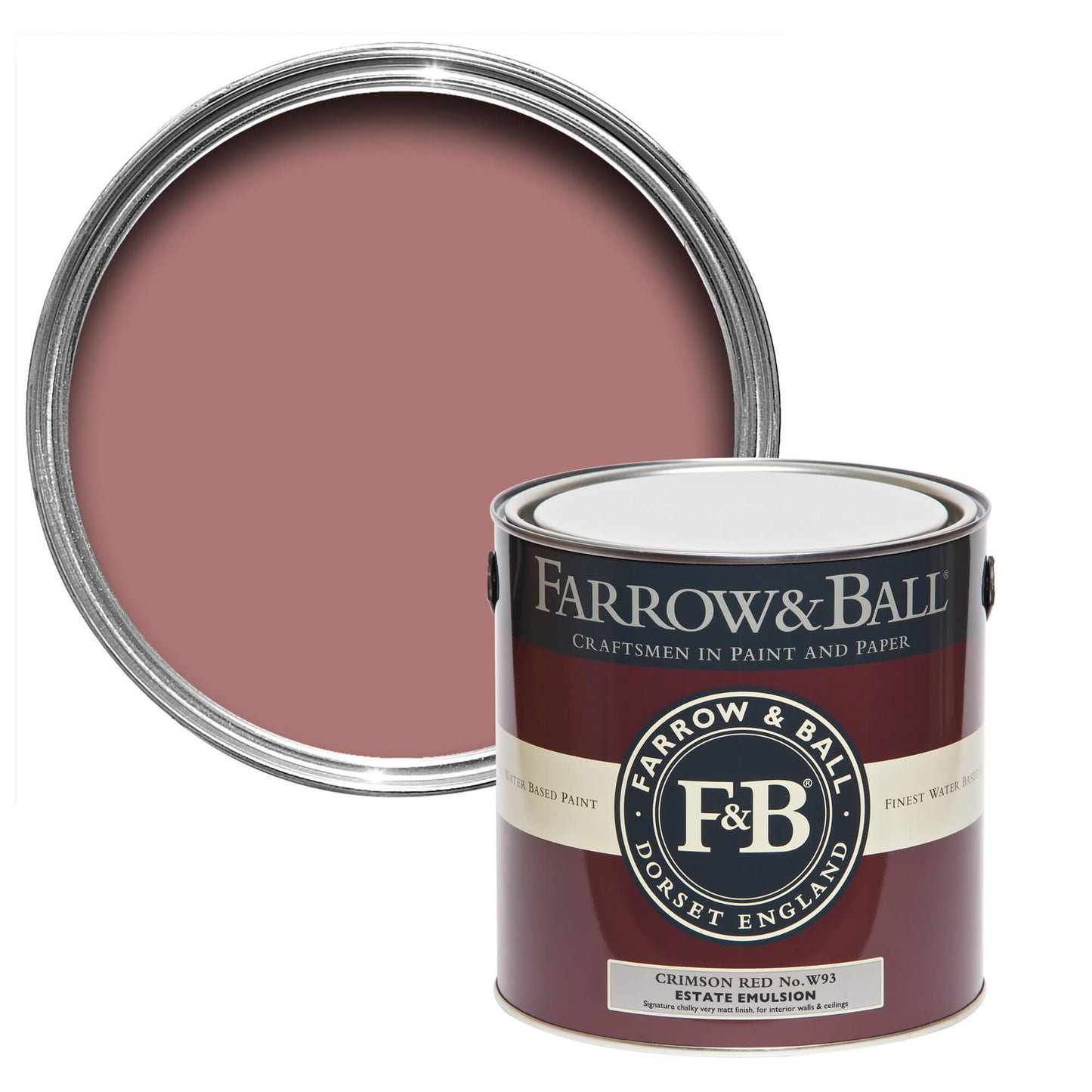 Farrow & Ball Crimson Red No. W93 - Exterior Eggshell 750ml