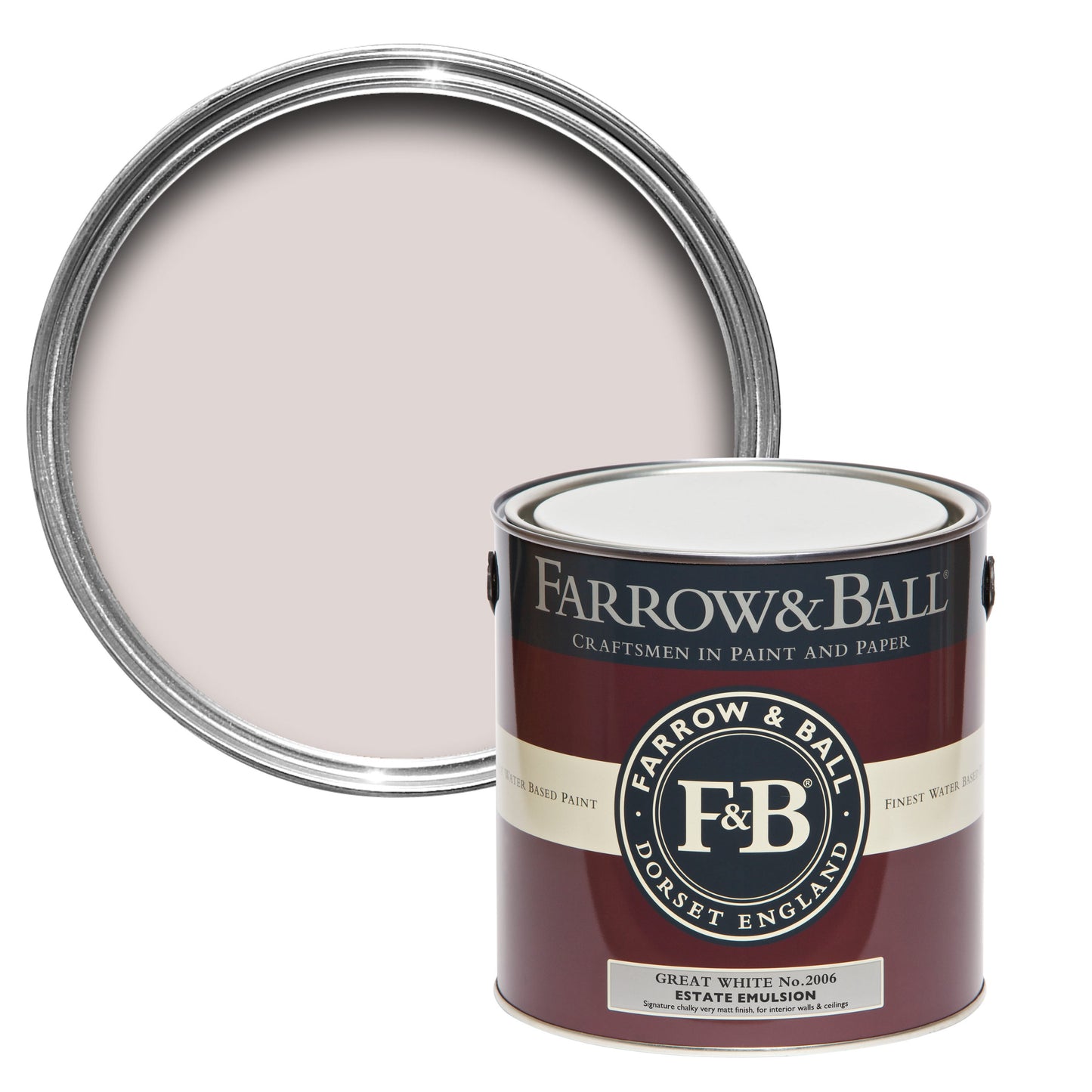 Farrow & Ball Great White No. 2006 - Estate Emulsion 2.5L