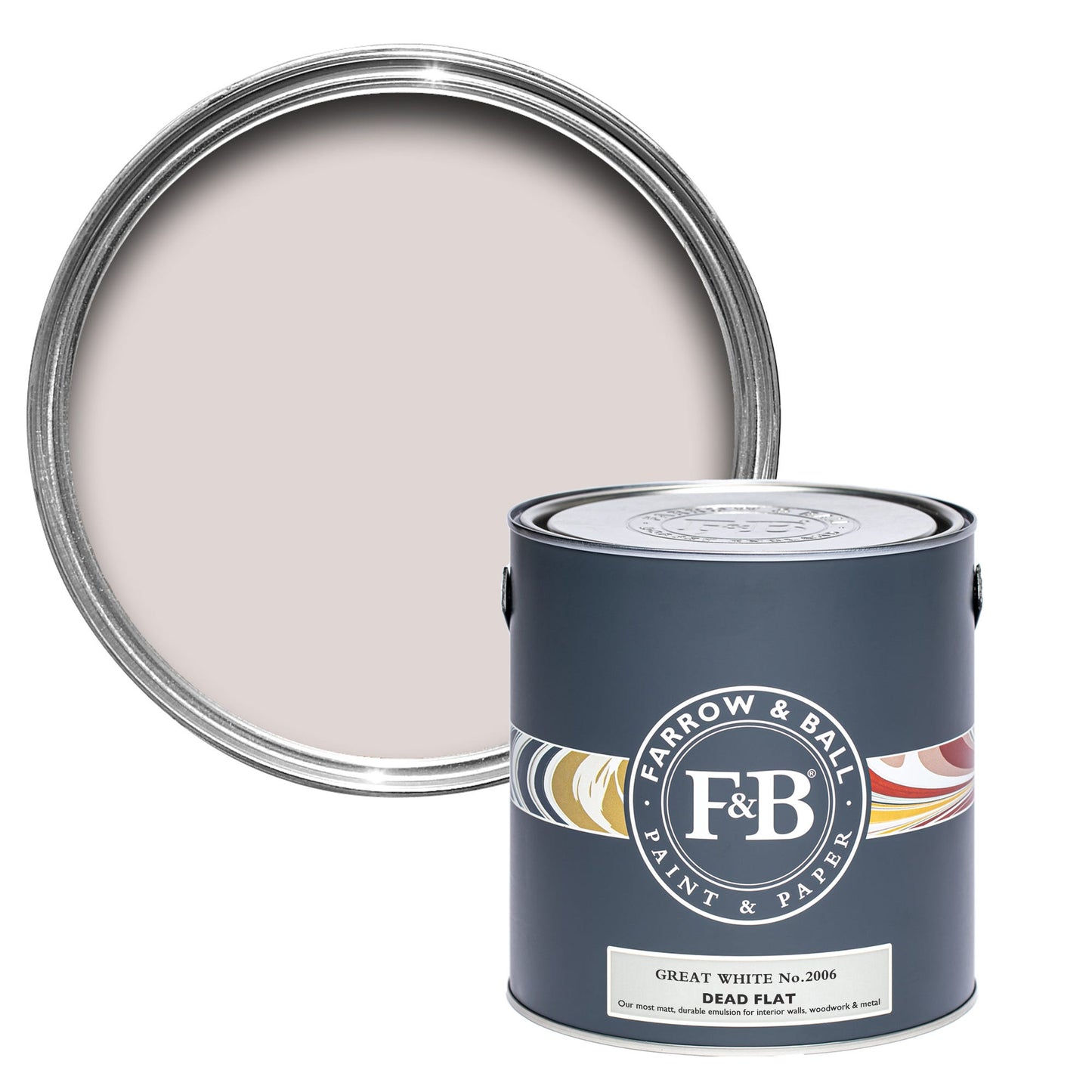 Farrow & Ball Great White No. 2006 - Dead Flat 750ml