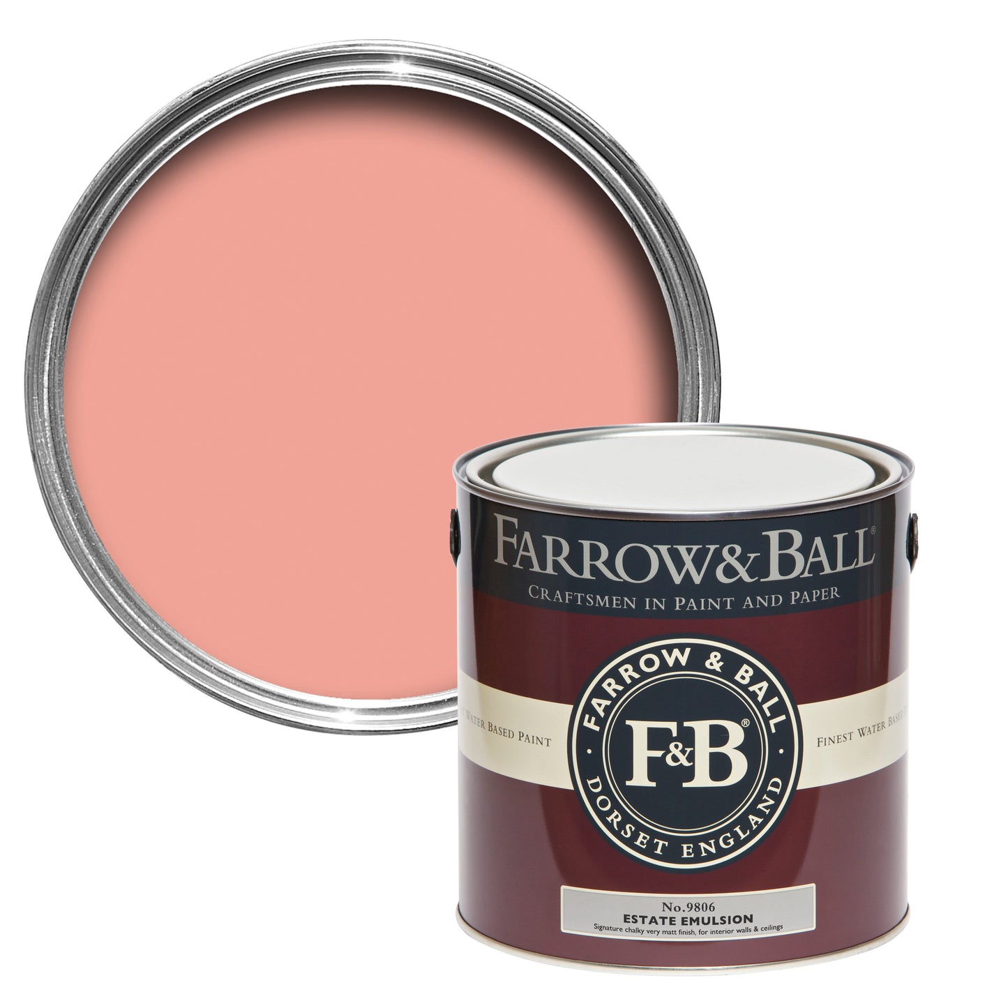 Farrow & Ball Blooth Pink No. 9806 - Estate Eggshell 750ml
