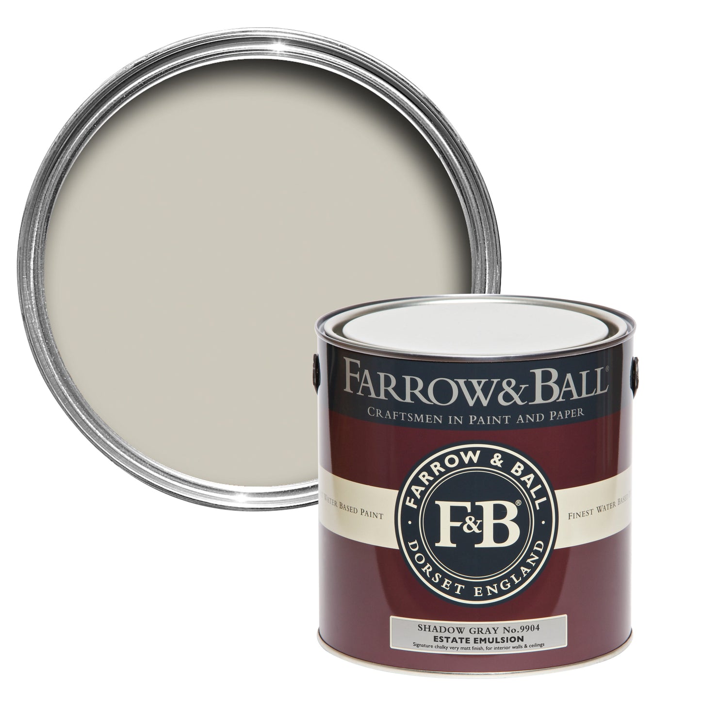 Farrow & Ball Shadow Gray No. 9904 - Soft Distemper 5L