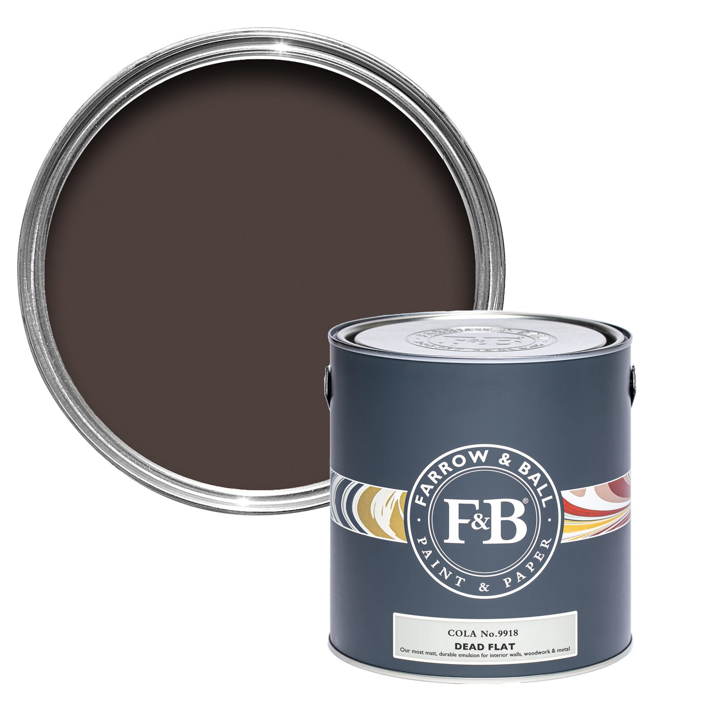 Farrow & Ball Cola No. 9918 - Dead Flat 750ml