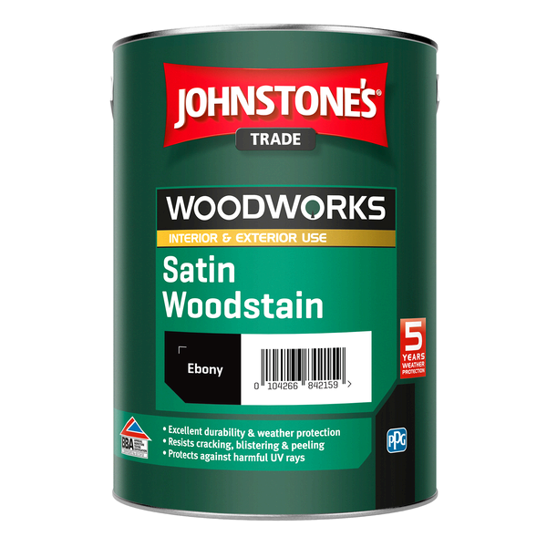 Johnstone Trade woodworks satin woodstain 5L