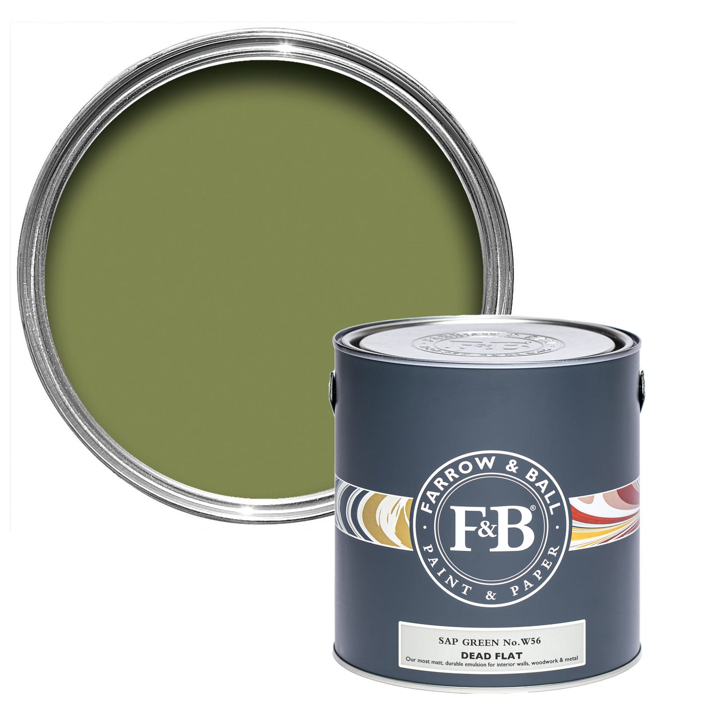Bespoke Decor 5L Dead Flat Sap Green No.W56 paint