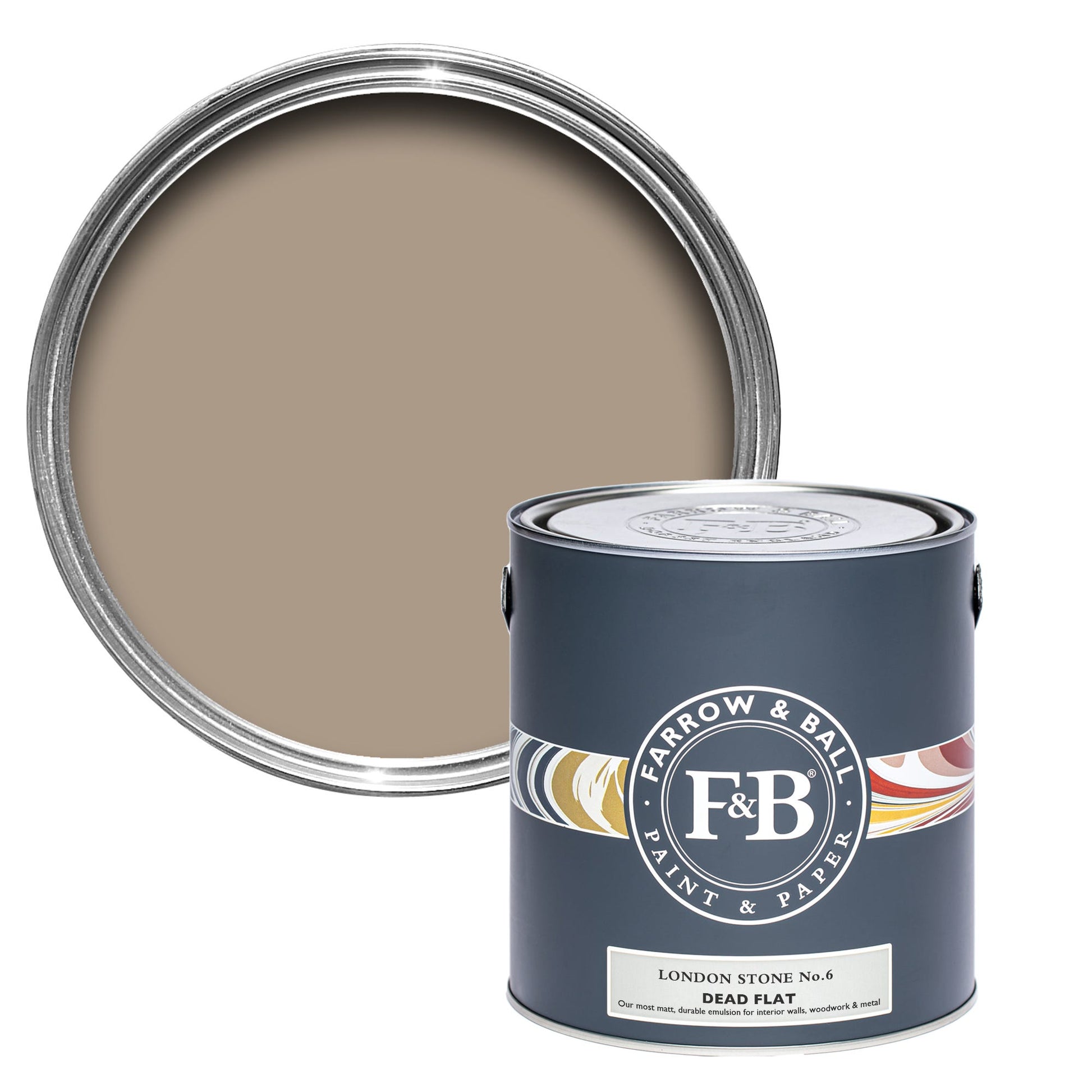Farrow & Ball London Stone No. 6 - Dead Flat 2.5L