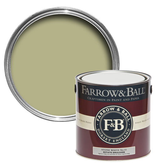 Farrow & Ball Stone White No. 11 - Estate Eggshell 750ml