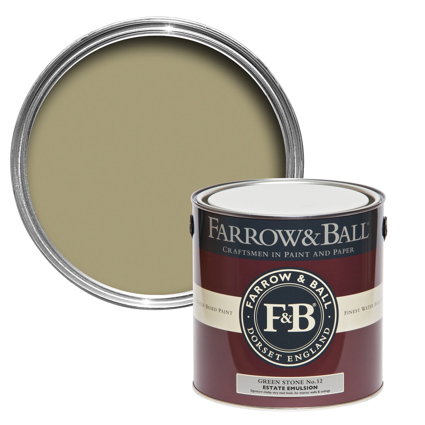 Farrow & Ball Green Stone No. 12 - Full Gloss 750ml