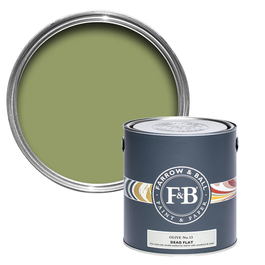 Farrow & Ball Olive No. 13 - Dead Flat 5L