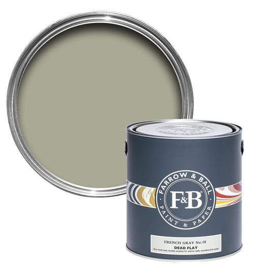 Farrow & Ball French Gray No. 18 - Dead Flat 5L