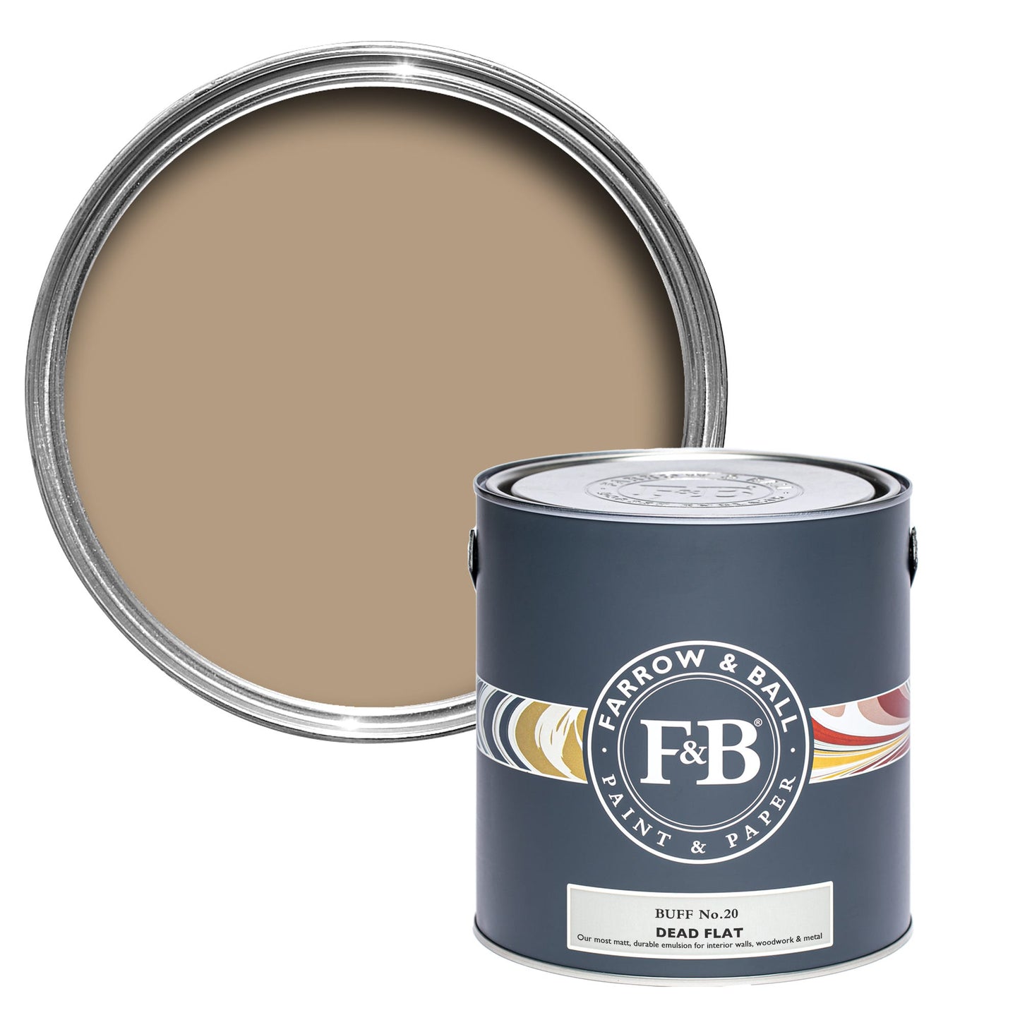 Farrow & Ball Buff No. 20 - Dead Flat 5L
