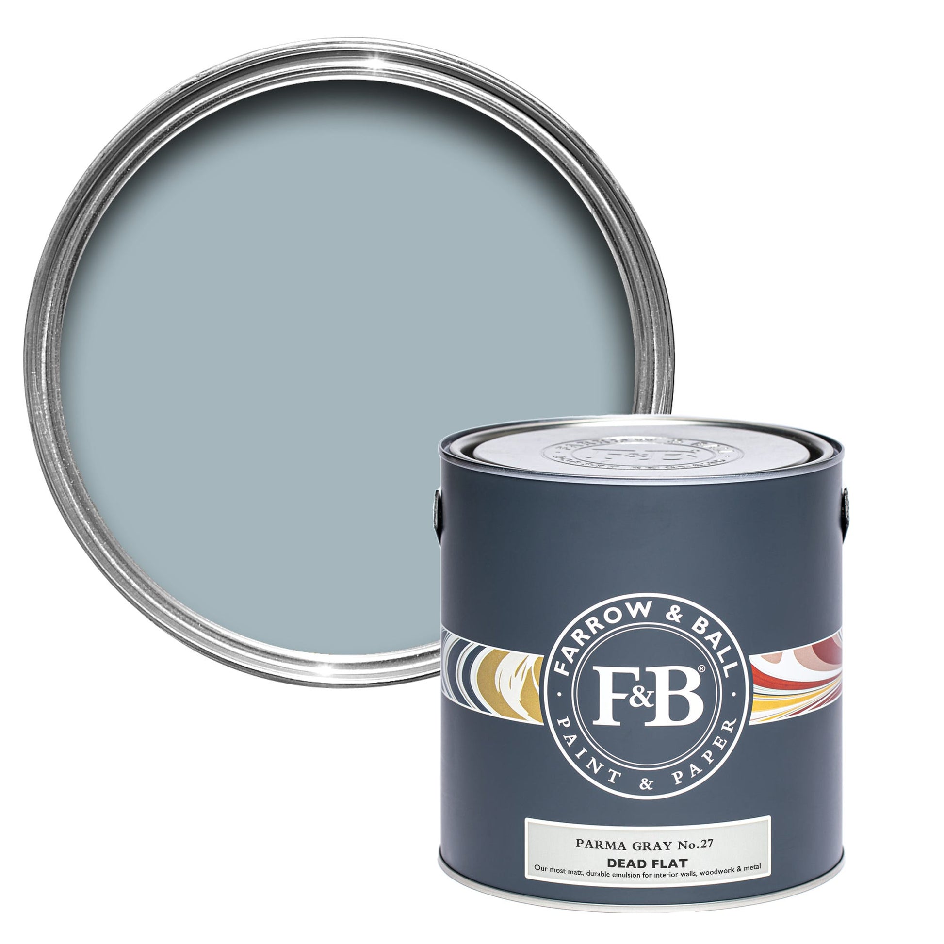 Farrow & Ball Parma Gray No. 27 - Dead Flat 2.5L