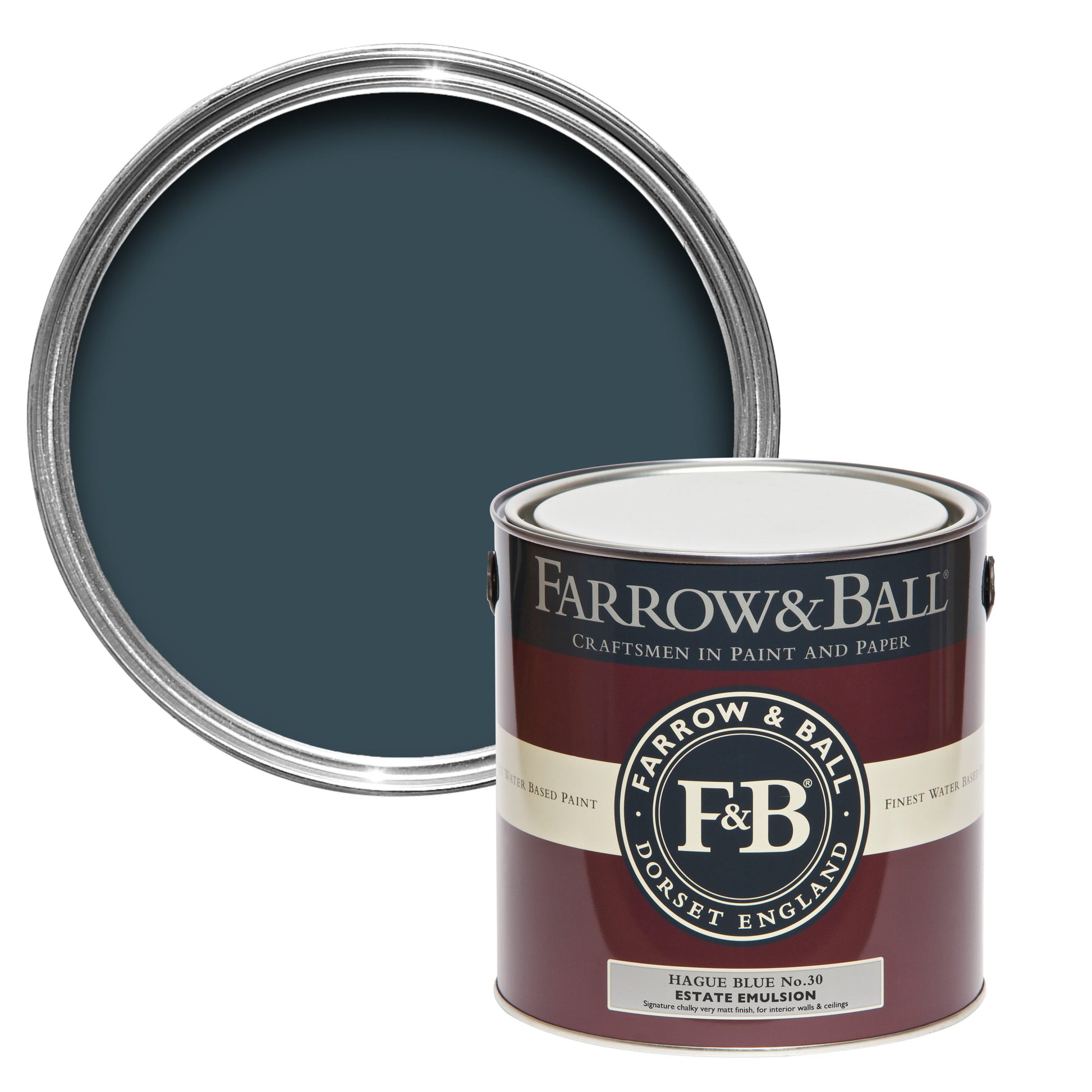 Farrow & Ball Hague Blue No. 30 - Estate Emulsion 100ml