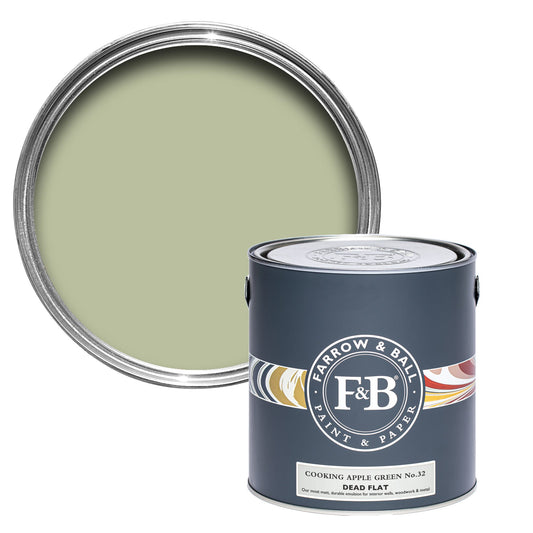 Farrow & Ball Cooking Apple Green No. 32 - Dead Flat 5L