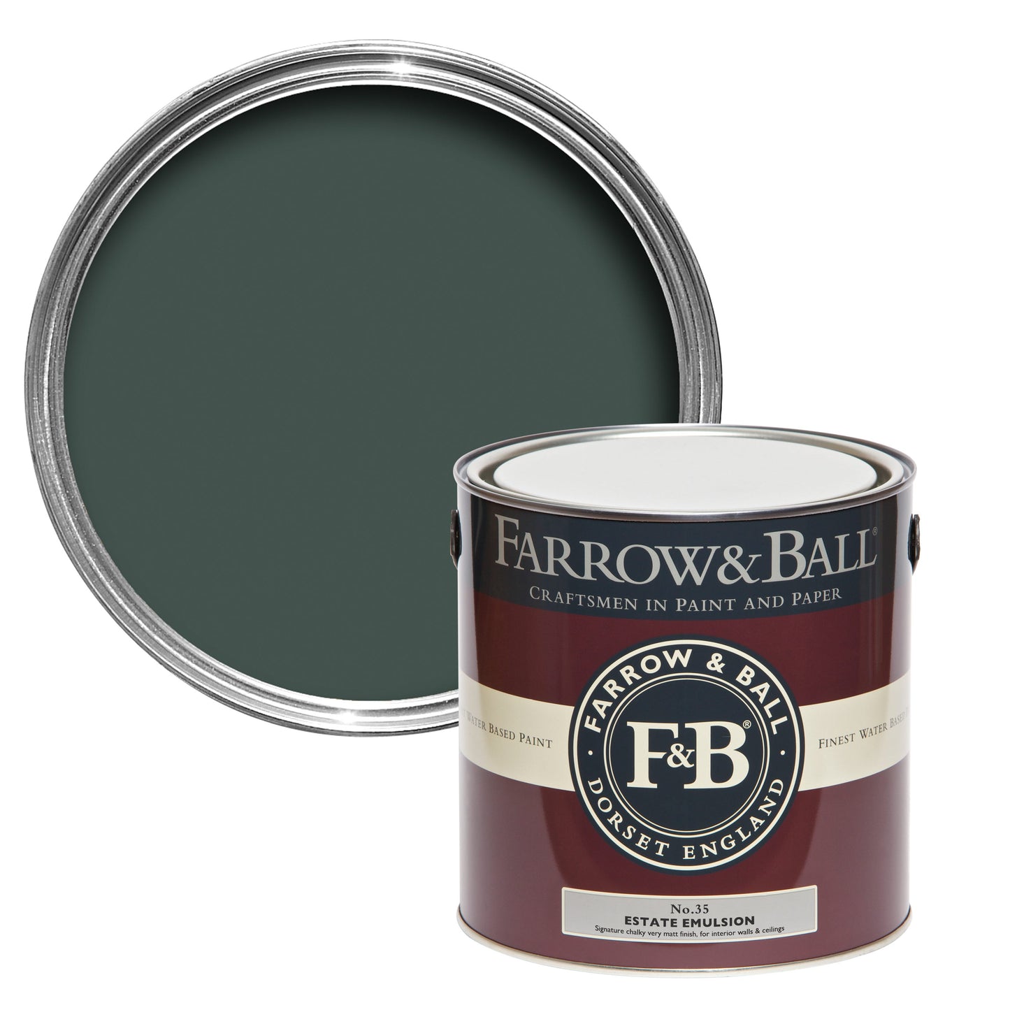 Farrow & Ball Chine Green No. 35 - Casein Distemper 5L