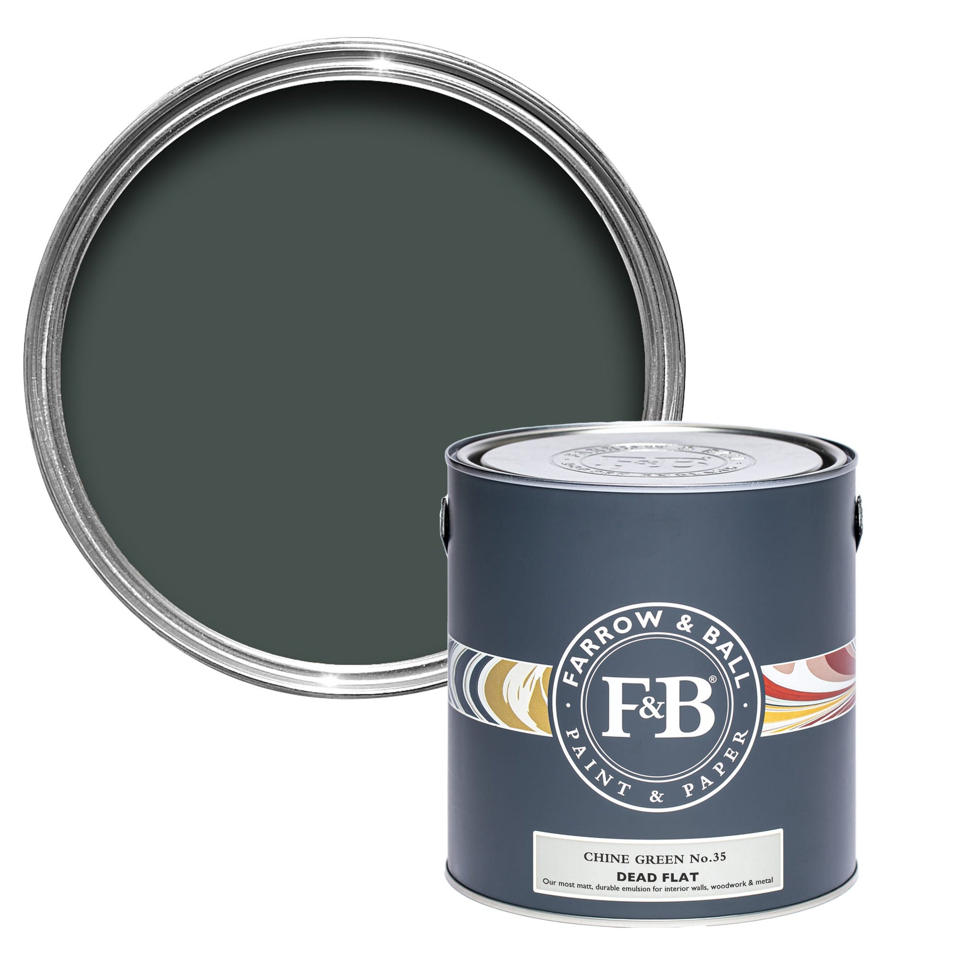 Farrow & Ball Chine Green No. 35 - Dead Flat 750ml