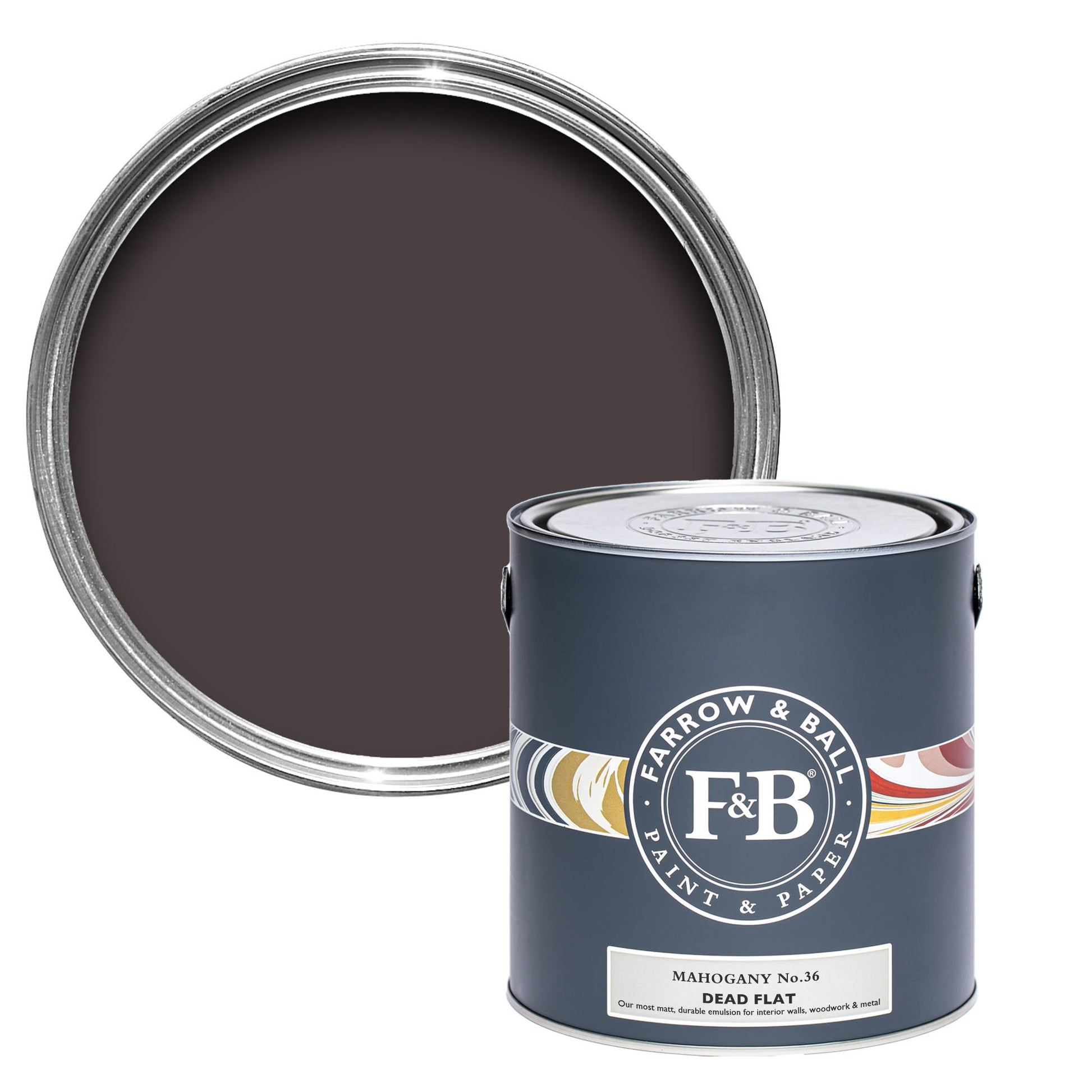 Farrow & Ball Mahogany No. 36 - Dead Flat 750ml