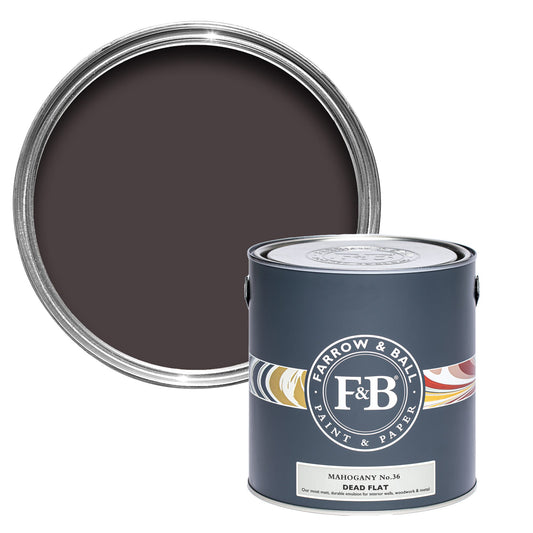 Farrow & Ball Mahogany No. 36 - Dead Flat 2.5L