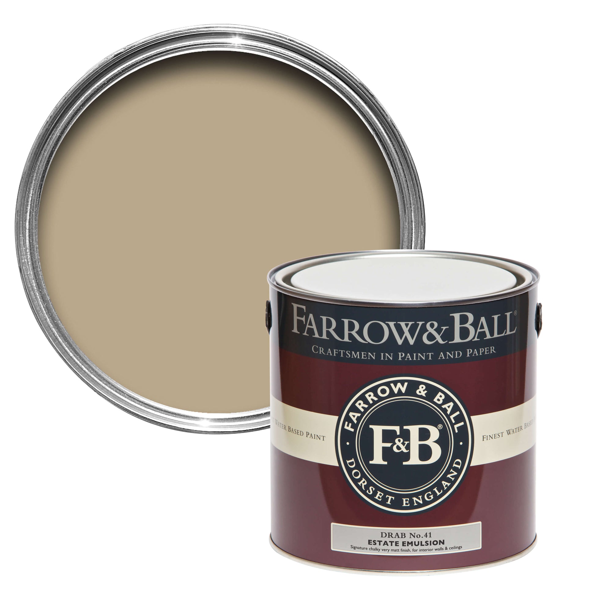 Farrow & Ball Drab No. 41 - Exterior Eggshell 2.5L
