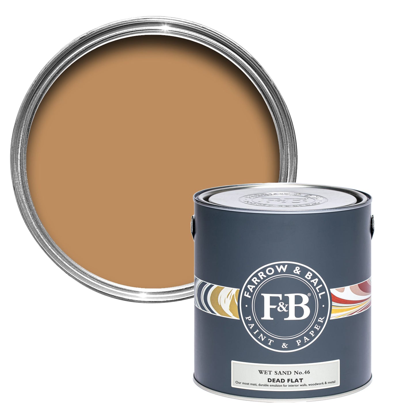 Farrow & Ball Wet Sand No. 46 - Dead Flat 2.5L