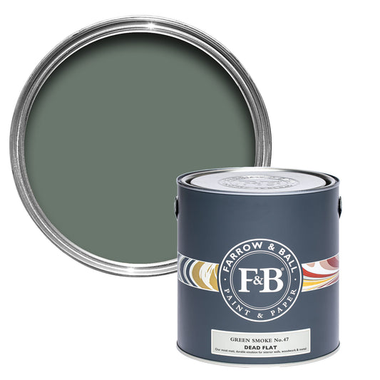 Farrow & Ball Green Smoke No. 47 - Dead Flat 2.5L