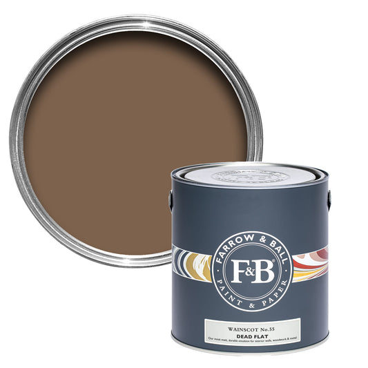 Farrow & Ball Wainscot No. 55 - Dead Flat 2.5L
