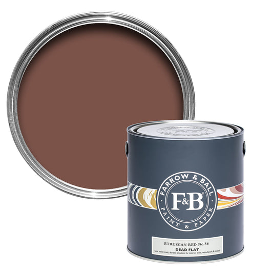 Farrow & Ball Etruscan Red No. 56 - Dead Flat 5L