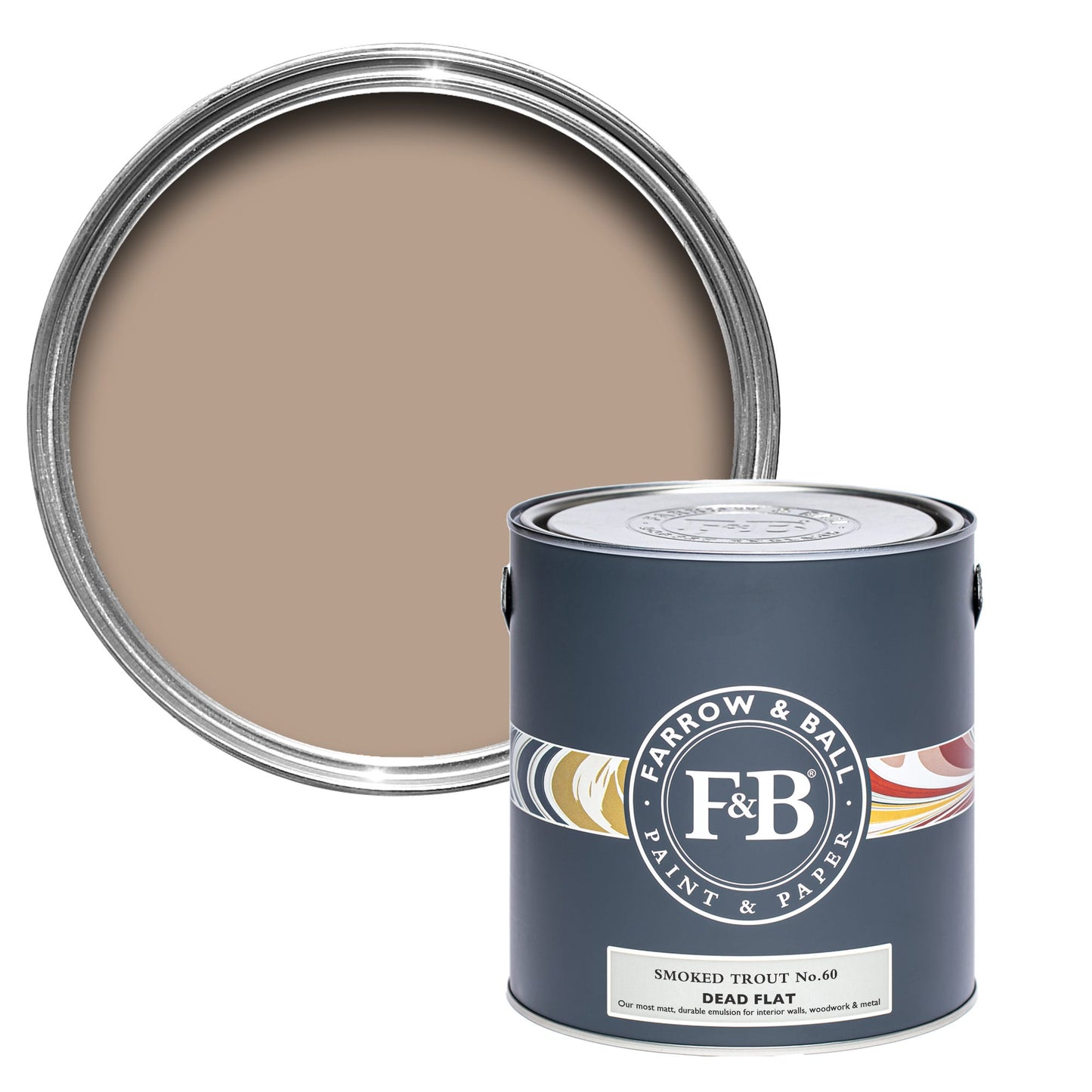 Farrow & Ball Smoked Trout No. 60 - Dead Flat 750ml