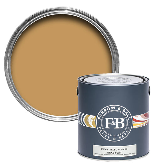 Farrow & Ball India Yellow No. 66 - Dead Flat 750ml