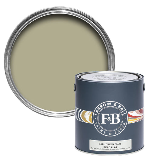 Farrow & Ball Ball Green No. 75 - Dead Flat 5L