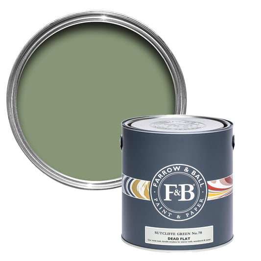 Farrow & Ball Sutcliffe Green No. 78 - Dead Flat 2.5L