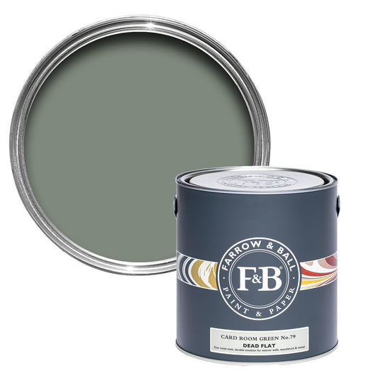 Farrow & Ball Card Room Green No. 79 - Dead Flat 5L