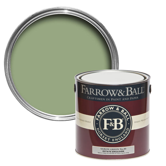 Farrow & Ball Saxon Green No. 80 - Full Gloss 2.5L