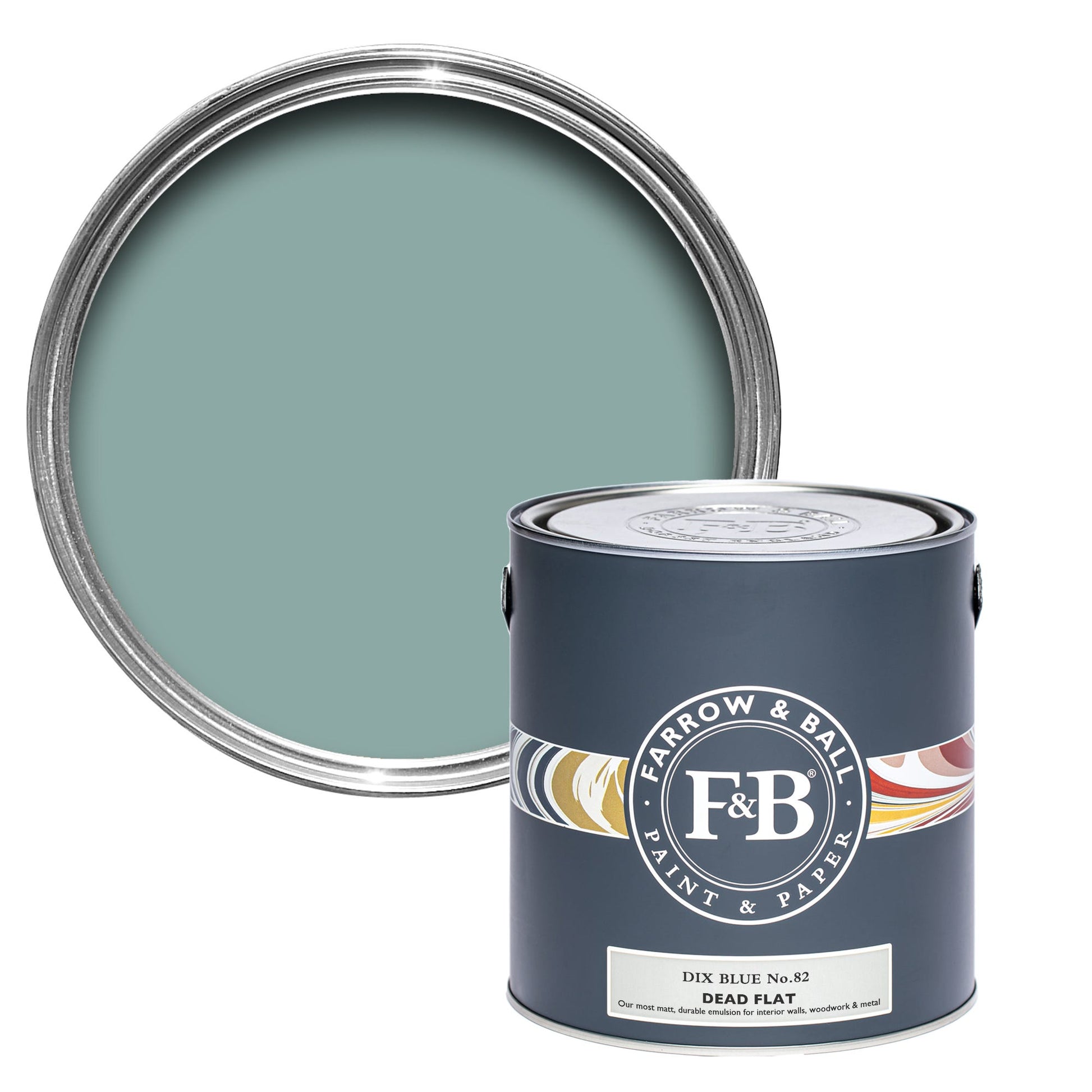 Farrow & Ball Dix Blue No. 82 - Dead Flat 5L