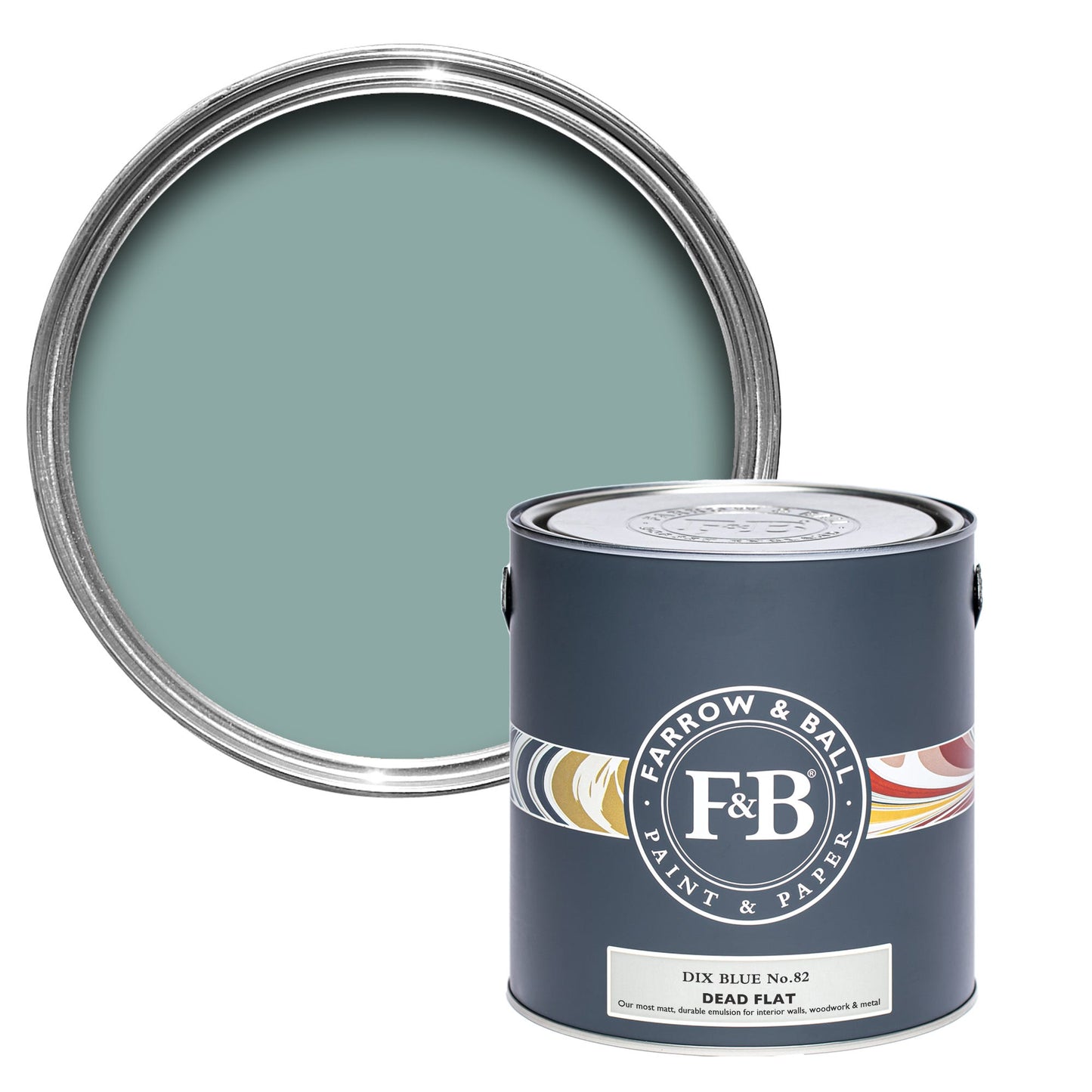 Farrow & Ball Dix Blue No. 82 - Dead Flat 2.5L