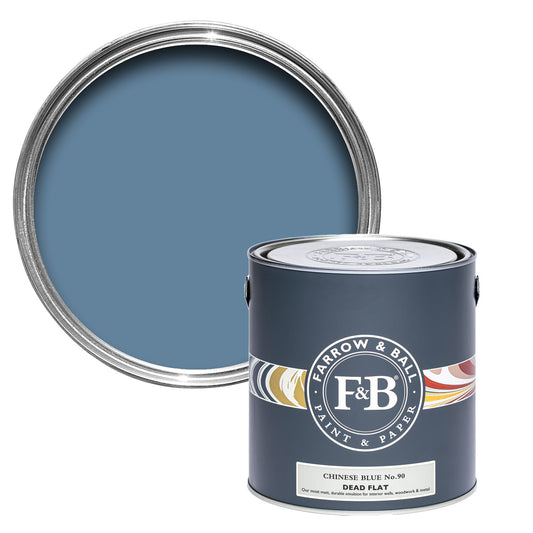 Farrow & Ball Chinese Blue No. 90 - Dead Flat 5L