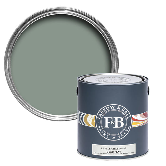 Farrow & Ball Castle Gray No. 92 - Dead Flat 5L