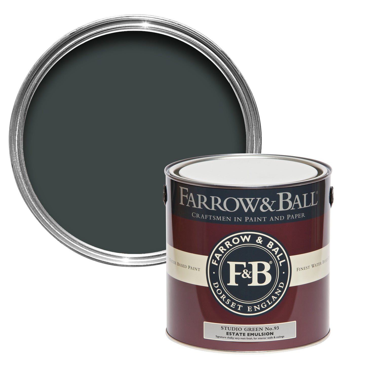 Farrow & Ball Studio Green No. 93 - Casein Distemper 5L