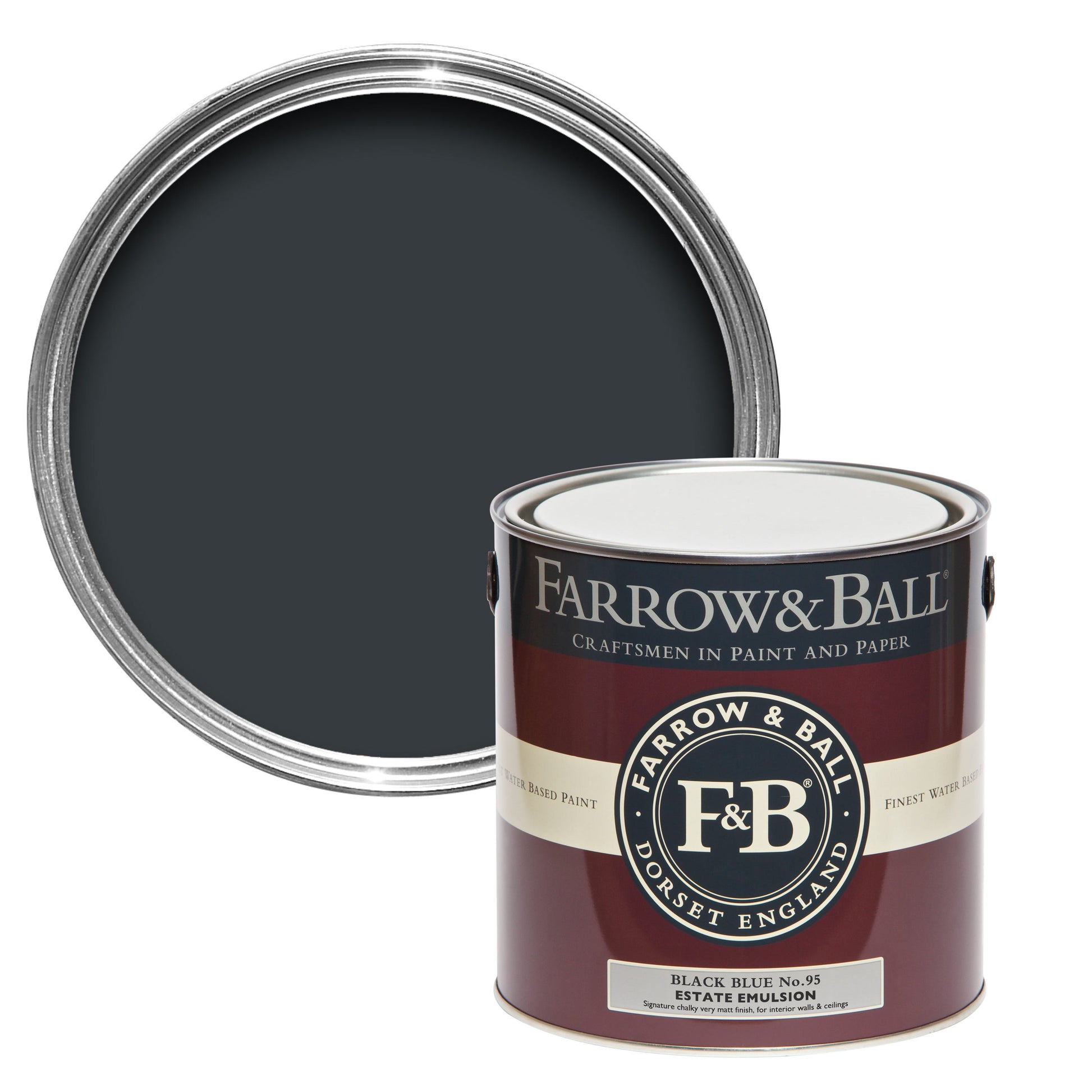 Farrow & Ball Black Blue No. 95 - Modern Eggshell 2.5L